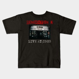 generation x live at cbgb Kids T-Shirt